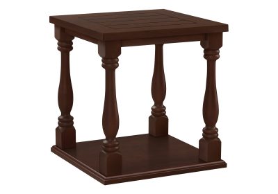 ACCENT TABLE - 25"H / ESPRESSO VENEER END TABLE