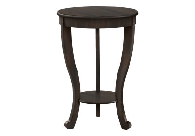 ACCENT TABLE - 24"H / DARK WALNUT VENEER END TABLE