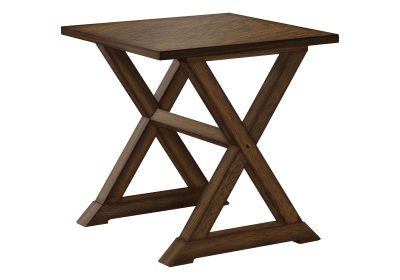 ACCENT TABLE - 24"H / DARK WALNUT VENEER END TABLE