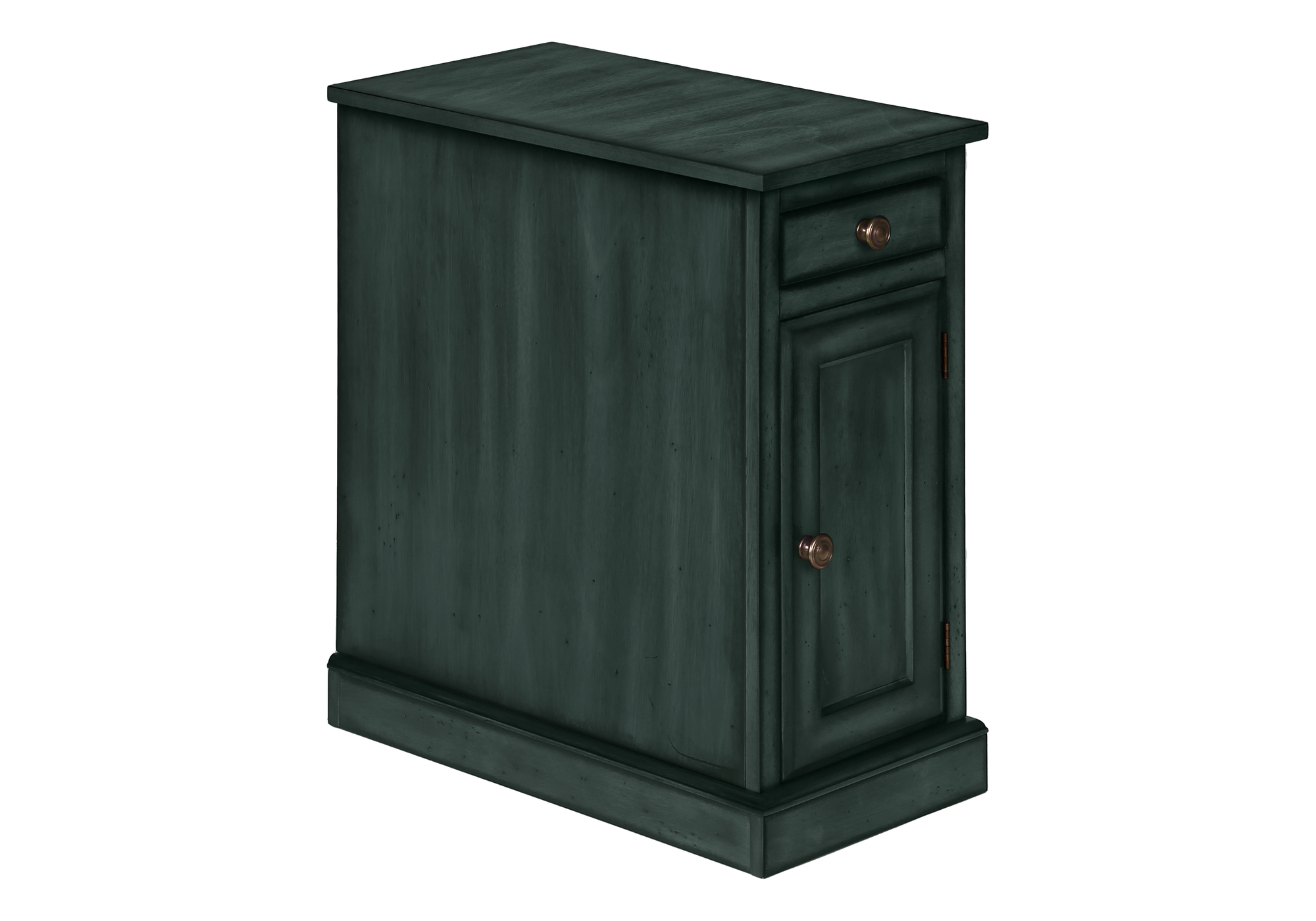 ACCENT TABLE - 24"H / ANTIQUE BLUE VENEER END TABLE - Image 3