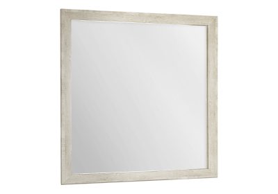 BEDROOM SET - WALL MIRROR / BLEACHED OAK FINISH