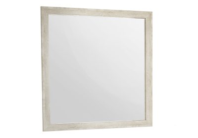 BEDROOM SET - WALL MIRROR / BLEACHED OAK FINISH