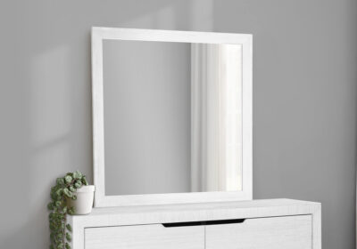 BEDROOM SET - WALL MIRROR / WHITE FINISH