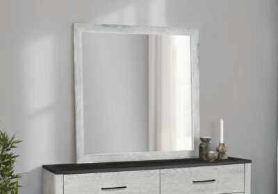 BEDROOM SET - WALL MIRROR / GREY RECLAIMED / GRAPHITE