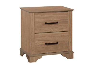 BEDROOM SET - 2 DRAWER NIGHTSTAND/ MEDIUM OAK FINISH