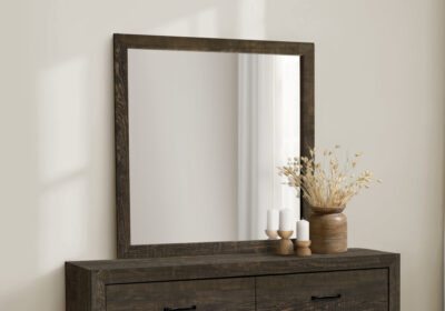 BEDROOM SET - WALL MIRROR / RUSTIC OAK FINISH