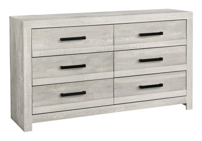 BEDROOM SET - 6 DRAWER DRESSER / GREY RECLAIMED
