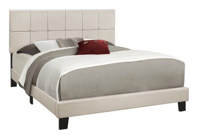 BED - QUEEN SIZE / BEIGE LINEN