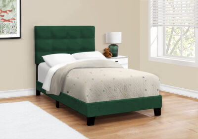 BED - TWIN SIZE / GREEN VELVET
