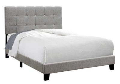 BED - FULL SIZE / GREY LINEN