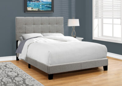 BED - FULL SIZE / GREY LINEN