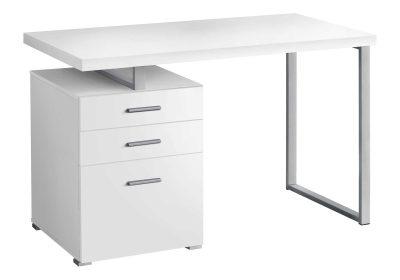 COMPUTER DESK - 48"L / WHITE LEFT OR RIGHT FACING