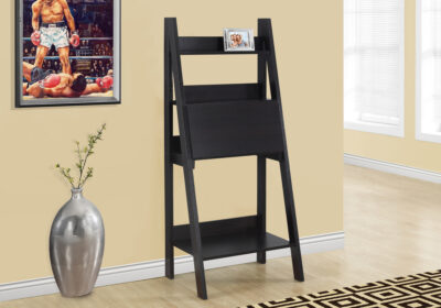 COMPUTER DESK - 61"H / ESPRESSO LADDER STYLE