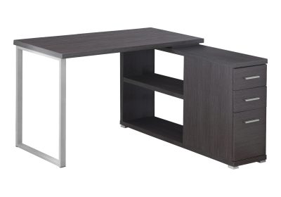 COMPUTER DESK - GREY LEFT OR RIGHT FACING CORNER