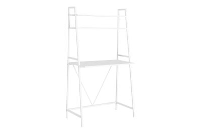 COMPUTER DESK - 32"L / WHITE TOP / WHITE METAL