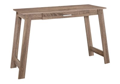 COMPUTER DESK - 42"L / DARK TAUPE WITH A STORAGE DRAWER