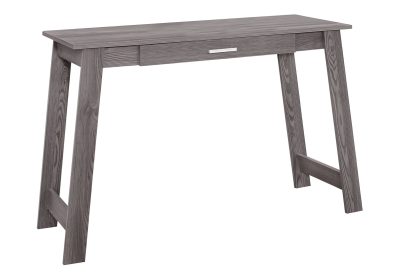 COMPUTER DESK - 42"L / GREY WITH A STORAGE DRAWER