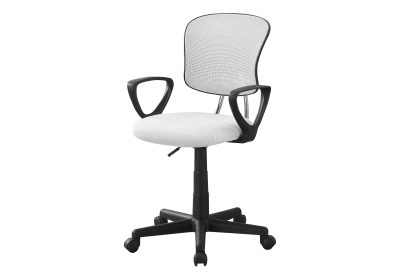 OFFICE CHAIR - WHITE MESH JUVENILE / MULTI-POSITION