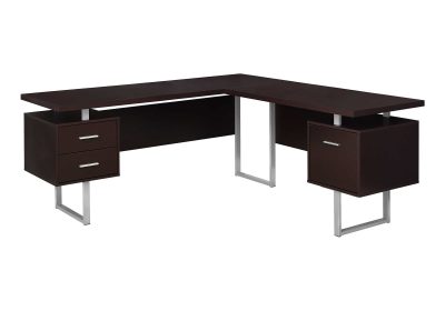 COMPUTER DESK - 70"L / ESPRESSO LEFT OR RIGHT FACING