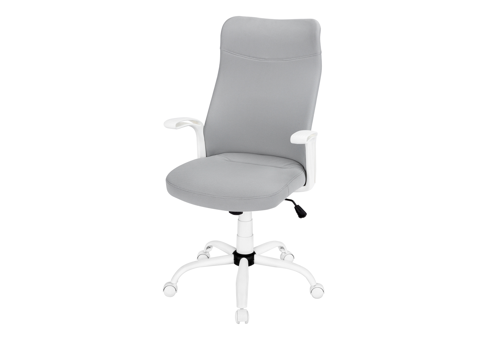 OFFICE CHAIR - WHITE / GREY FABRIC / MULTI POSITION - Image 2
