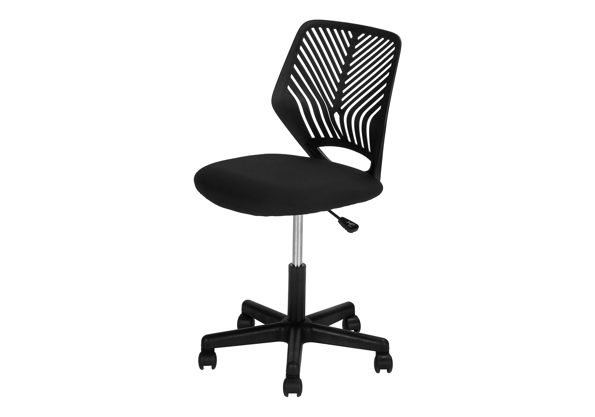 OFFICE CHAIR - BLACK JUVENILE / BLACK BASE ON CASTORS - Image 2