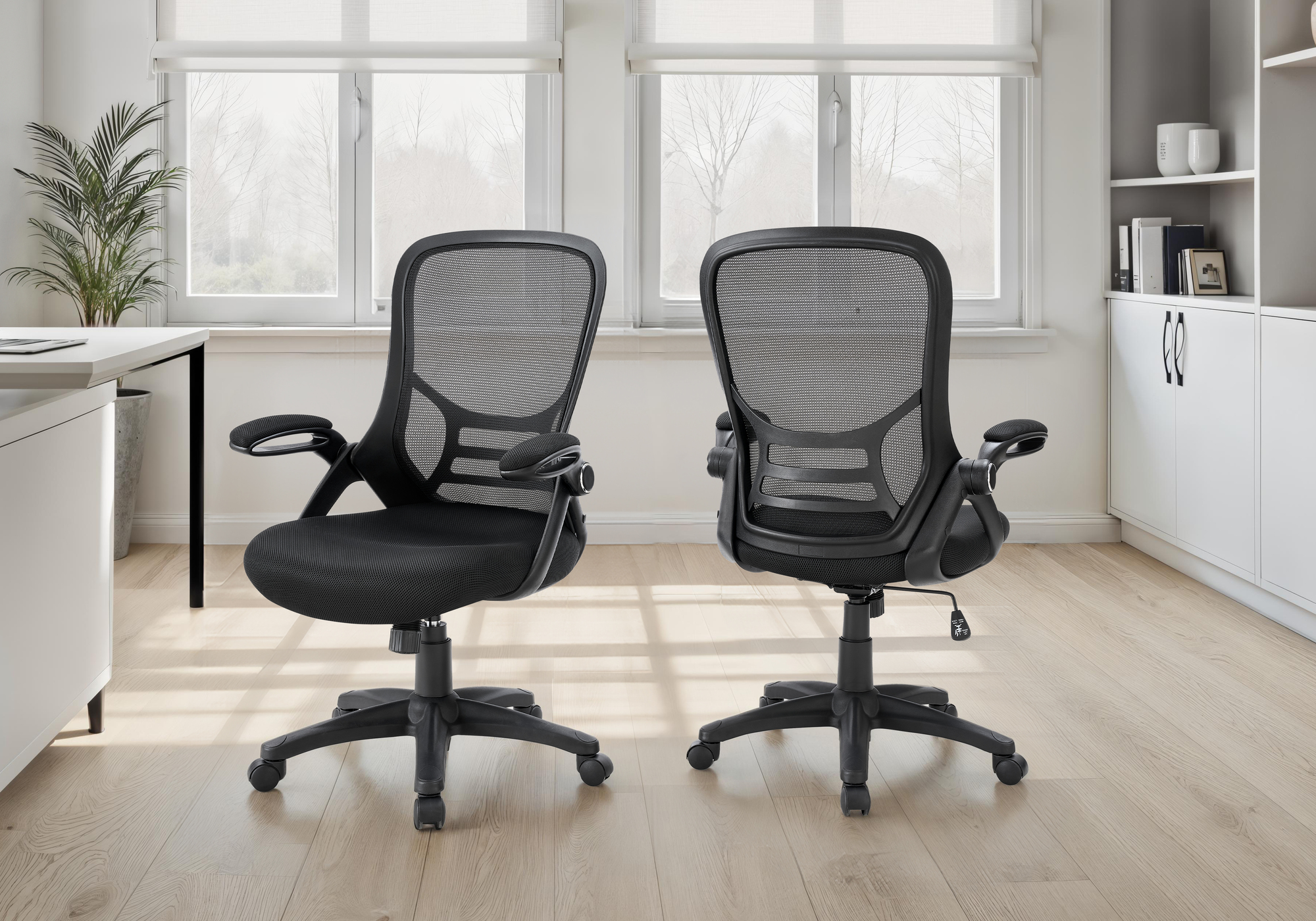 OFFICE CHAIR - BLACK / BLACK MESH / MULTI POSITION