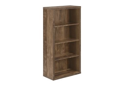 BOOKCASE - 48"H / BROWN RECLAIMED WOOD-LOOK/ ADJ. SHELVES