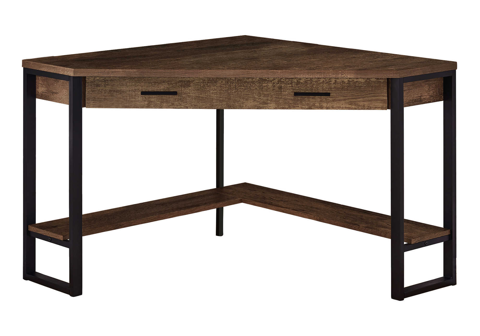 COMPUTER DESK - 42"L / BROWN RECLAIMED WOOD CORNER - Image 2