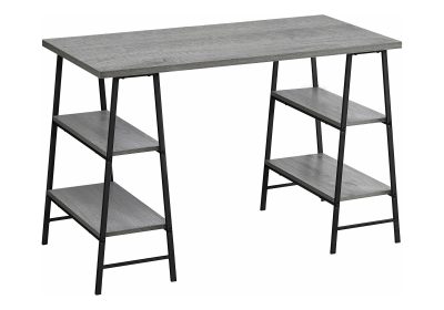 COMPUTER DESK - 48"L / GREY / BLACK METAL