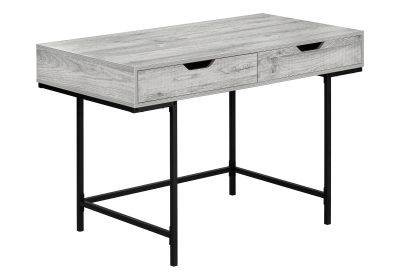 COMPUTER DESK - 48"L / GREY / BLACK METAL