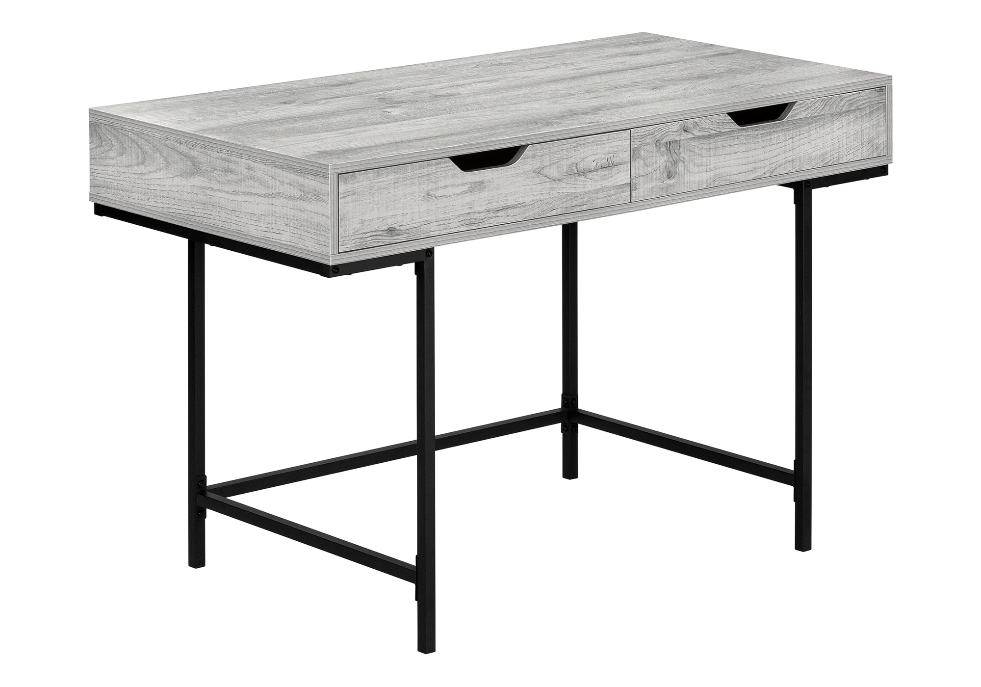 COMPUTER DESK - 48"L / GREY / BLACK METAL - Image 2