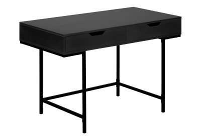 COMPUTER DESK - 48"L / BLACK / BLACK METAL
