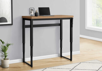 COMPUTER DESK - 48"L / RECLAIMED WOOD / ADJ.HEIGHT/ BLACK