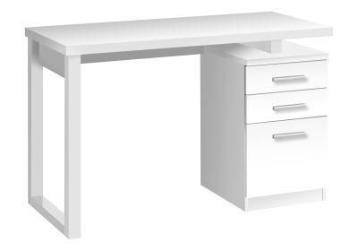 COMPUTER DESK - 48"L / WHITE LEFT OR RIGHT FACING
