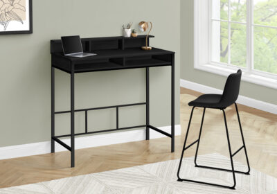 COMPUTER DESK - 48"L / BLACK / BLACK STANDING HEIGHT