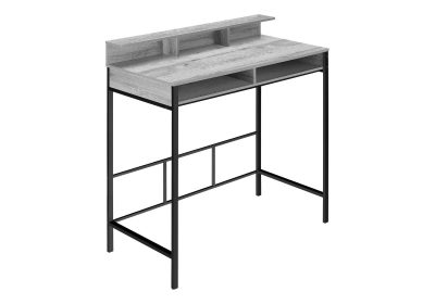 COMPUTER DESK - 48"L / GREY / BLACK STANDING HEIGHT
