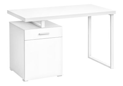 COMPUTER DESK - 48"L / WHITE LEFT OR RIGHT FACING