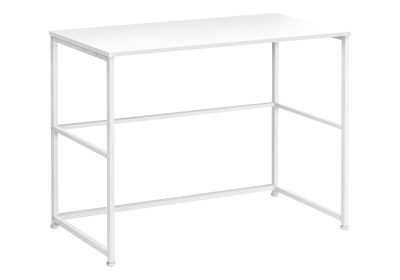 COMPUTER DESK - 40"L / WHITE / WHITE METAL