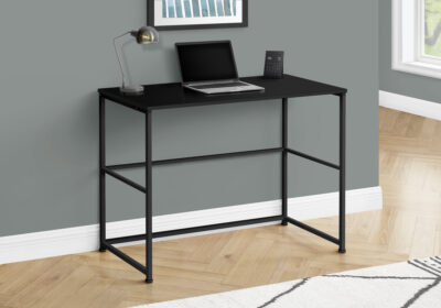 COMPUTER DESK - 40"L / BLACK / BLACK METAL