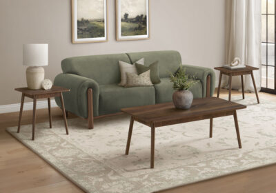 TABLE SET - 3PCS SET / WALNUT