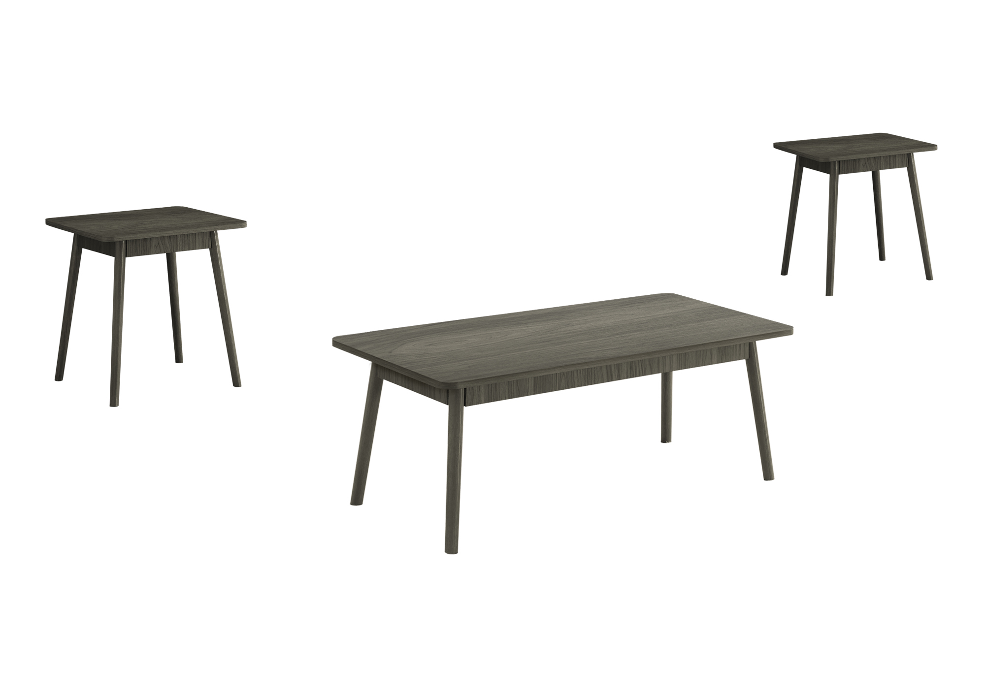 TABLE SET - 3PCS SET / GREY - Image 2