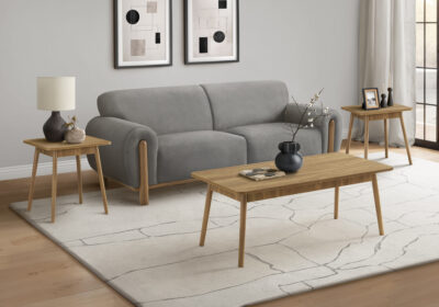 TABLE SET - 3PCS SET / LIGHT WALNUT