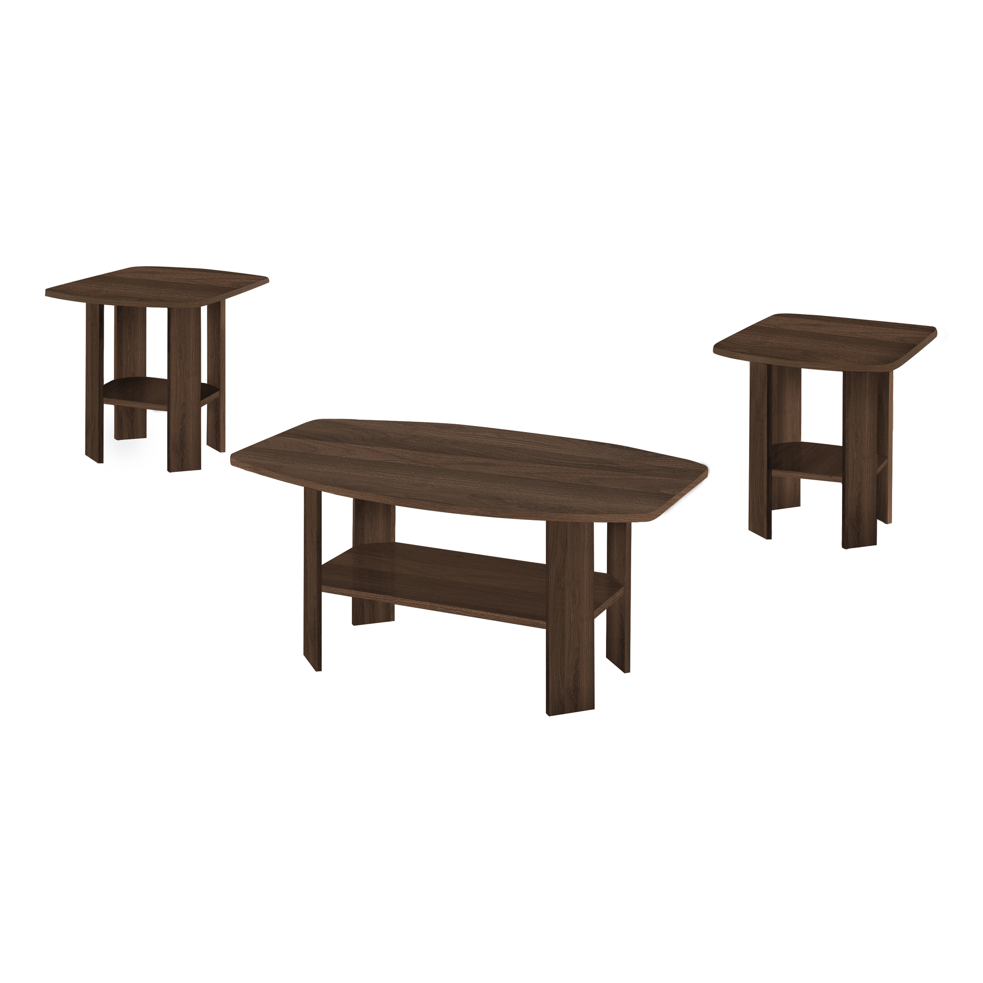 TABLE SET - 3PCS SET / DARK WALNUT - Image 2