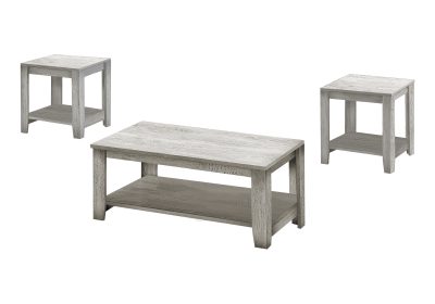 TABLE SET - 3PCS SET / INDUSTRIAL GREY