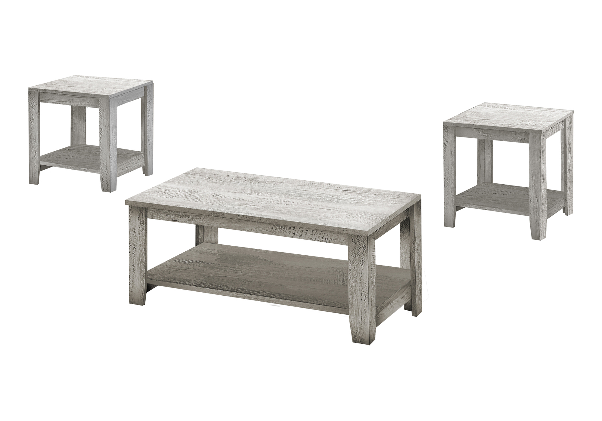 TABLE SET - 3PCS SET / INDUSTRIAL GREY - Image 2