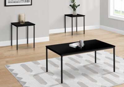 TABLE SET - 3PCS SET / BLACK / BLACK METAL