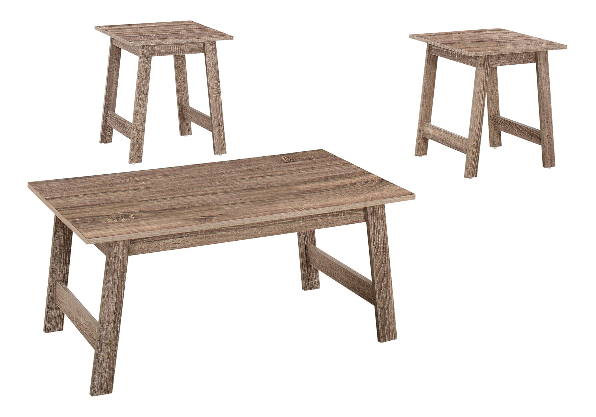 TABLE SET - 3PCS SET / DARK TAUPE - Image 2