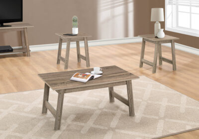TABLE SET - 3PCS SET / DARK TAUPE