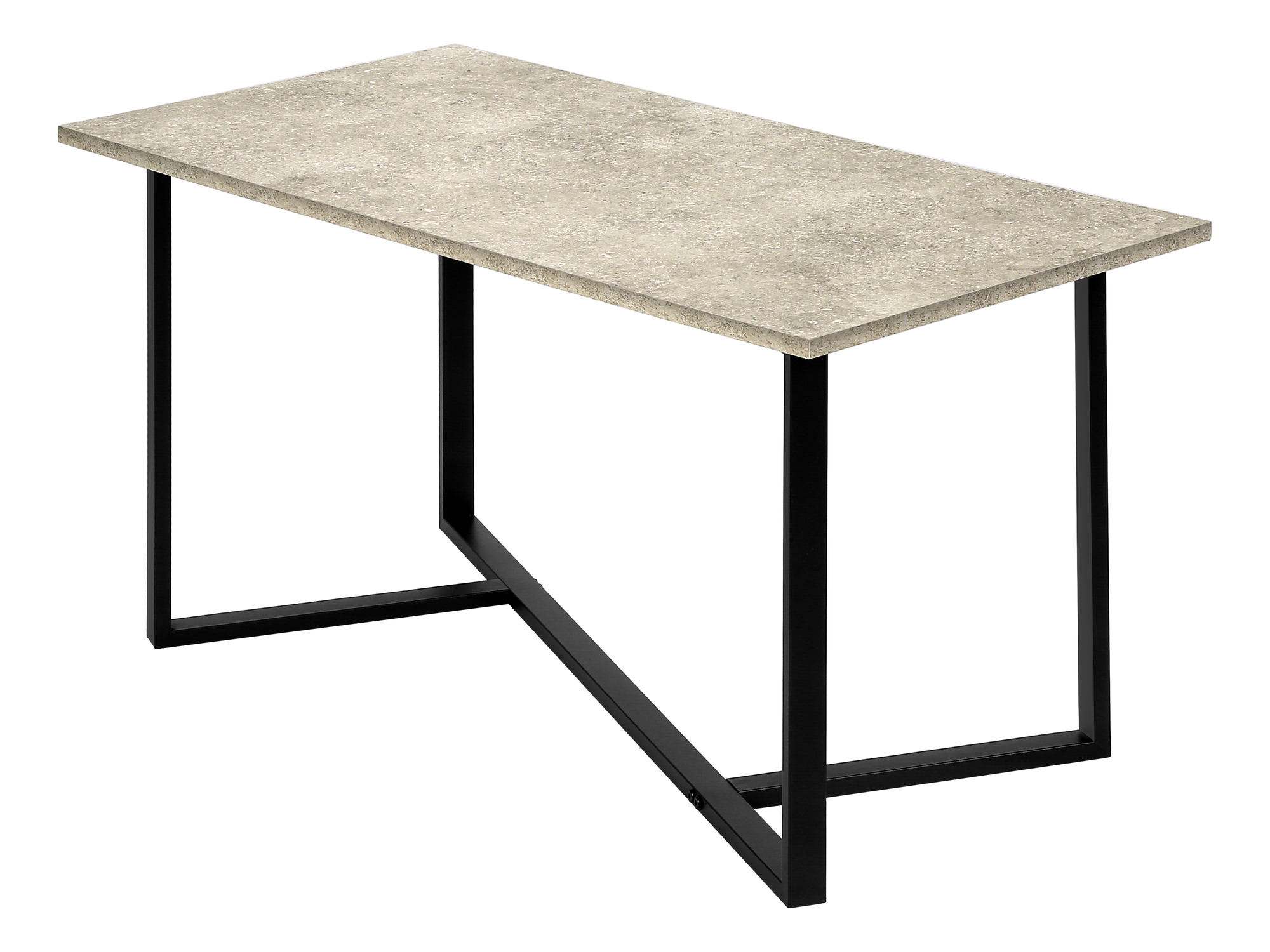 TABLE SET - 3PCS SET / CREAM STONE / BLACK METAL - Image 2