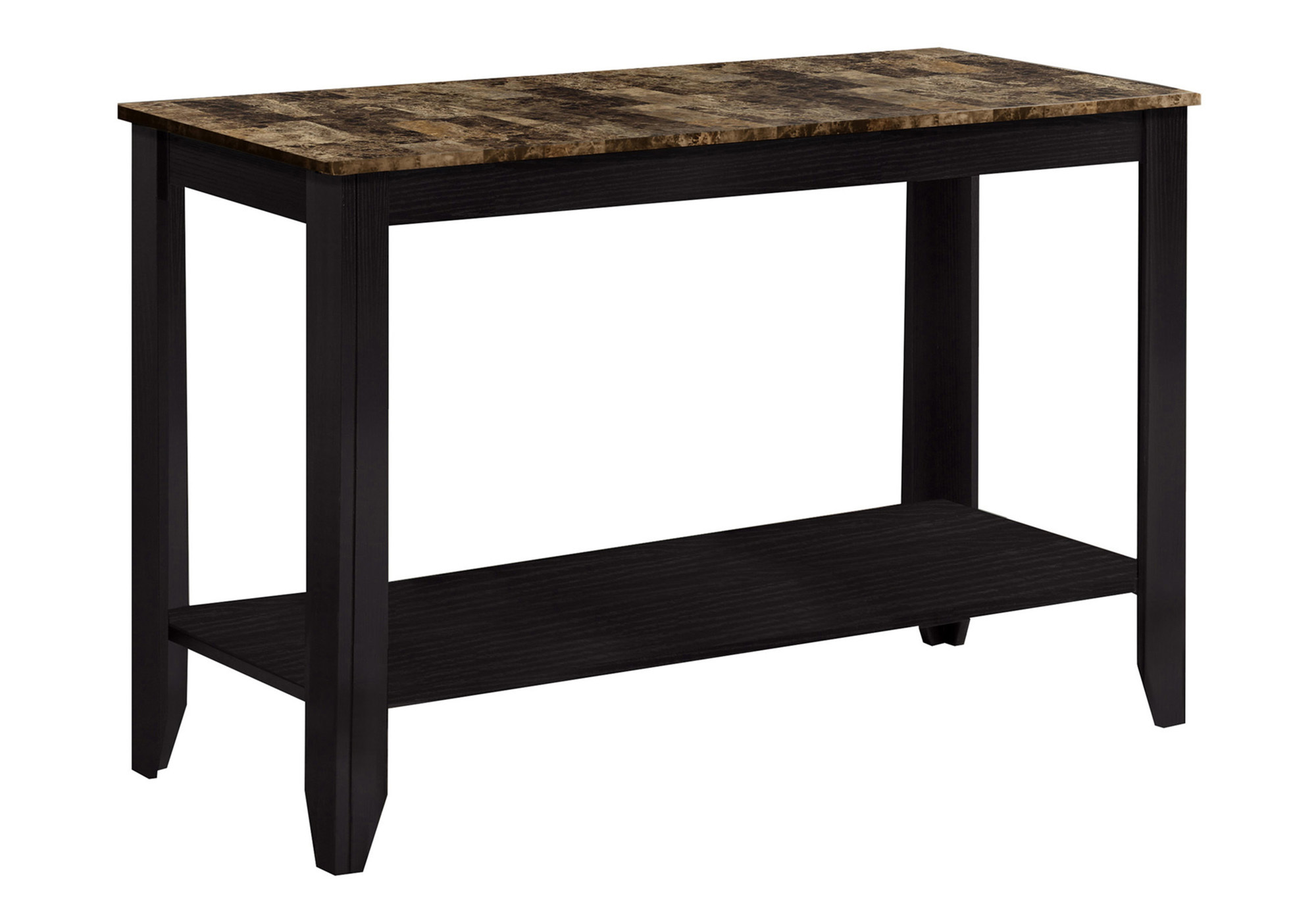 ACCENT TABLE - 44"L / ESPRESSO MARBLE TOP - Image 3